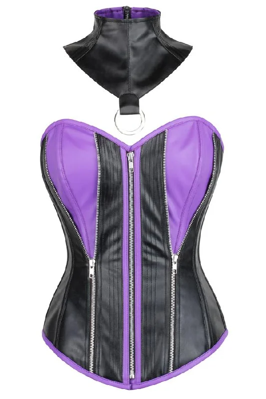 Microfiber corsets for a lightweight optionMicrofiber corsets for a lightweight optionChampman Black & Purple Faux Leather Overbust Corset With Choker Microfiber corsets for a lightweight optionMicrofiber corsets for a lightweight optionChampman Black & Purple Faux Leather Overbust Corset With Choker