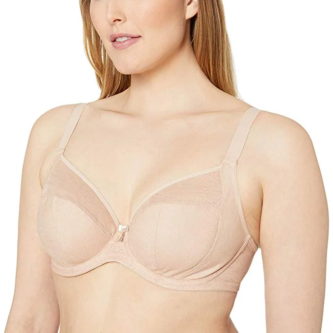 Women's bralette and panty sets in a sports - inspired styleElomi 4361, Mia Underwire Plunge Bra Women's bralette and panty sets in a sports - inspired styleElomi 4361, Mia Underwire Plunge Bra