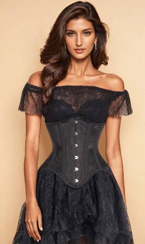 Anti - chafe bustiers for comfortable movementAnti - chafe bustiers for comfortable movementMesh with Brocade Waist Trainer Corset (ELC-501) Anti - chafe bustiers for comfortable movementAnti - chafe bustiers for comfortable movementMesh with Brocade Waist Trainer Corset (ELC-501)
