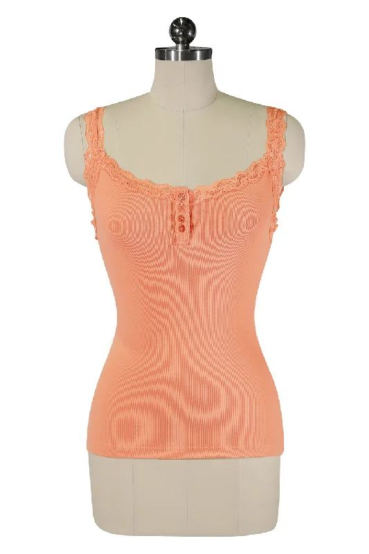Breathable corsets for all - day wearBreathable corsets for all - day wearFollies D'Amour Lace Trim Singlet (Orange) Breathable corsets for all - day wearBreathable corsets for all - day wearFollies D'Amour Lace Trim Singlet (Orange)