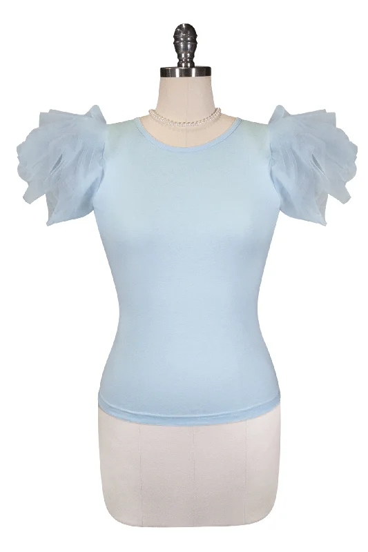 Geometric - printed bustiers for a modern and trendy lookGeometric - printed bustiers for a modern and trendy lookTea Rose Tulle Sleeve Top (Blue) Geometric - printed bustiers for a modern and trendy lookGeometric - printed bustiers for a modern and trendy lookTea Rose Tulle Sleeve Top (Blue)