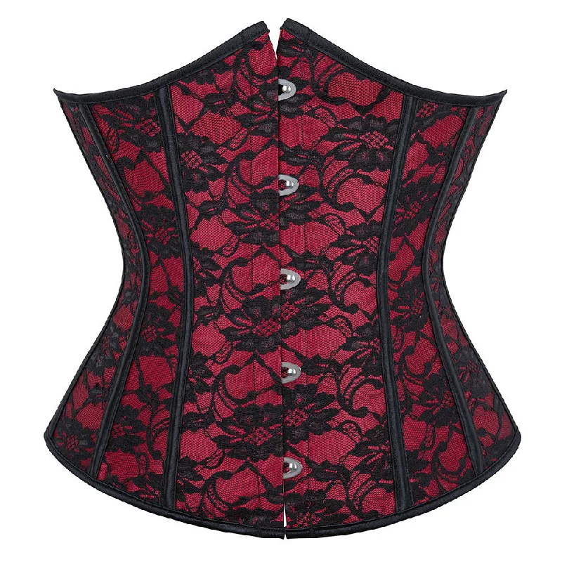 Women's organza - trimmed lingerie for a delicate appearanceLace Underbust Corset