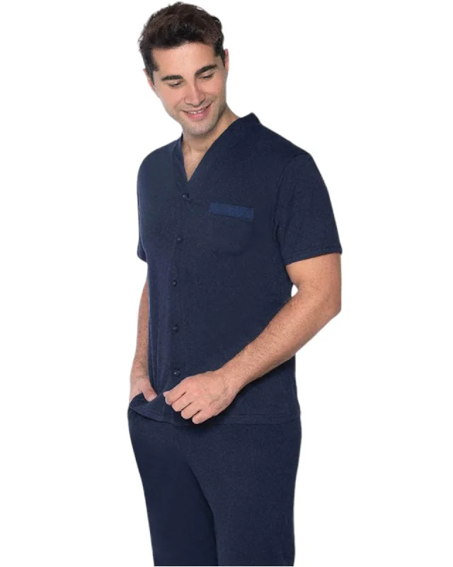 Women's black lace lingerie sets for a classic and sexy lookComfortable and Stylish: Men's V-Neck Pajama Set with Front Buttons Women's black lace lingerie sets for a classic and sexy lookComfortable and Stylish: Men's V-Neck Pajama Set with Front Buttons