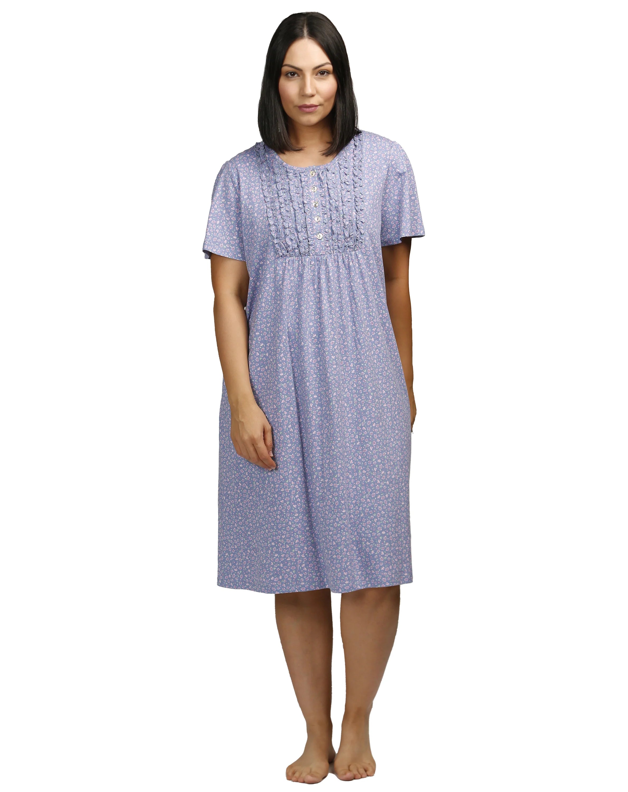 Women's striped lingerie for a preppy appearanceWildflowers Nightie