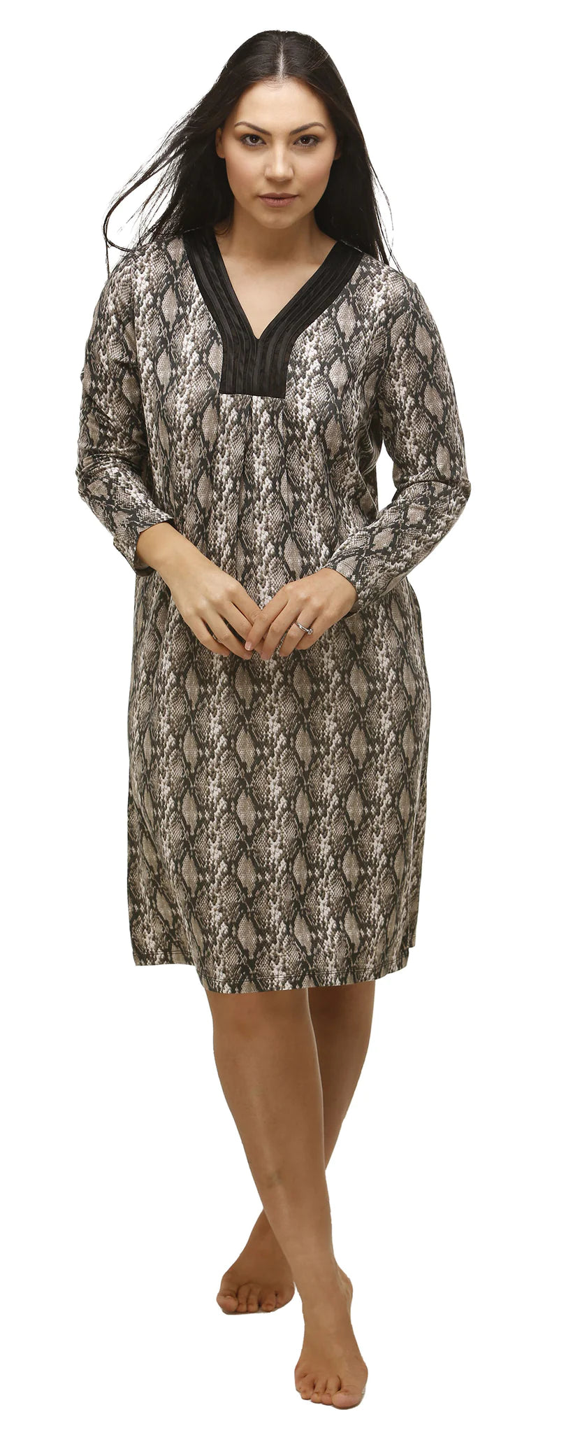 Women's animal - print lingerie for a wild styleSnake Nightie