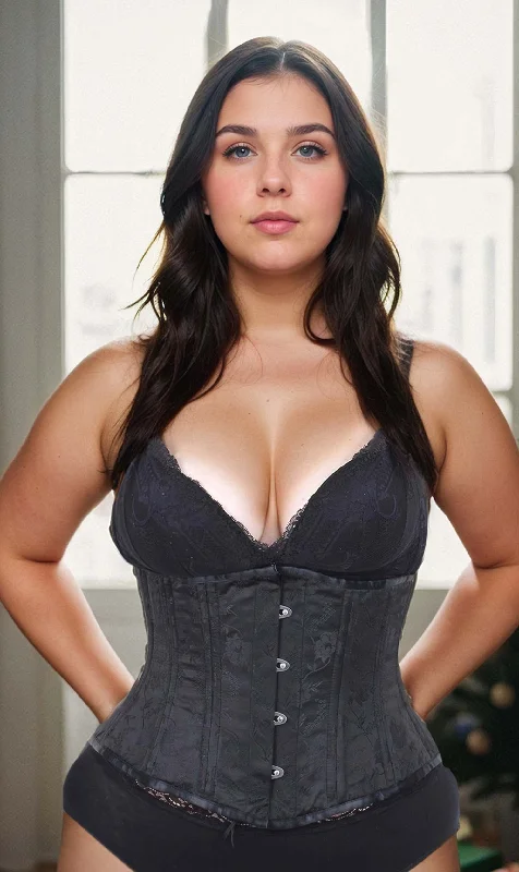 Waist - training corsets for long - term figure shapingWaist - training corsets for long - term figure shapingPlus Size Waist Trainer Floral Black Brocade Standard Corset Waist - training corsets for long - term figure shapingWaist - training corsets for long - term figure shapingPlus Size Waist Trainer Floral Black Brocade Standard Corset
