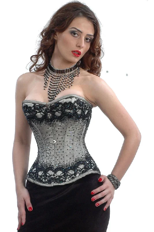 Vintage - style women's bustiers with lace and bowsVintage - style women's bustiers with lace and bowsElvira Overbust Corset Vintage - style women's bustiers with lace and bowsVintage - style women's bustiers with lace and bowsElvira Overbust Corset