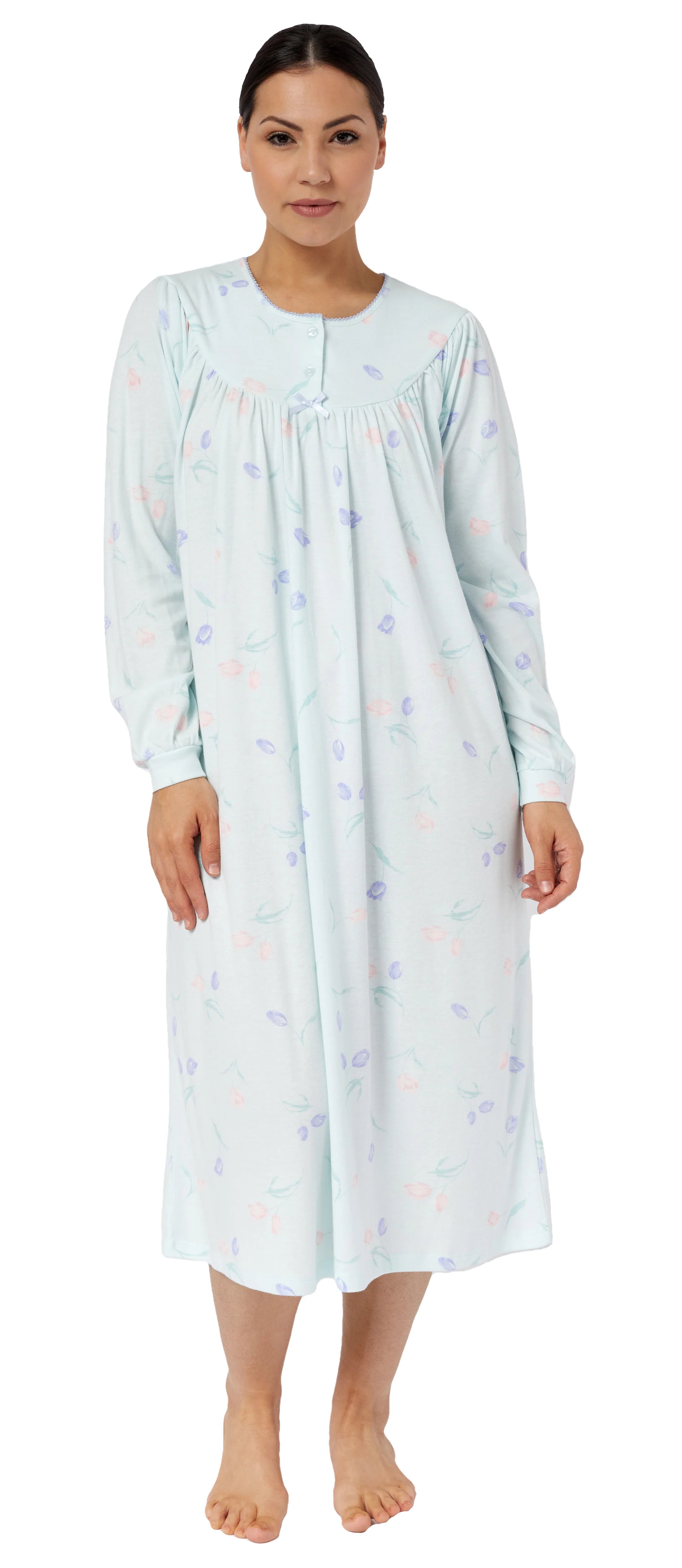 Women's cotton lingerie for everyday comfortTulip Yoke Nightie