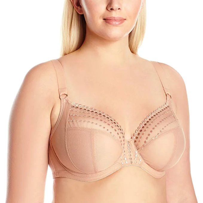 Women's modal lingerie with a soft and smooth feelElomi 8900, Matilda Unlined Plunge Underwire Bra (Cafe & Black) Women's modal lingerie with a soft and smooth feelElomi 8900, Matilda Unlined Plunge Underwire Bra (Cafe & Black)