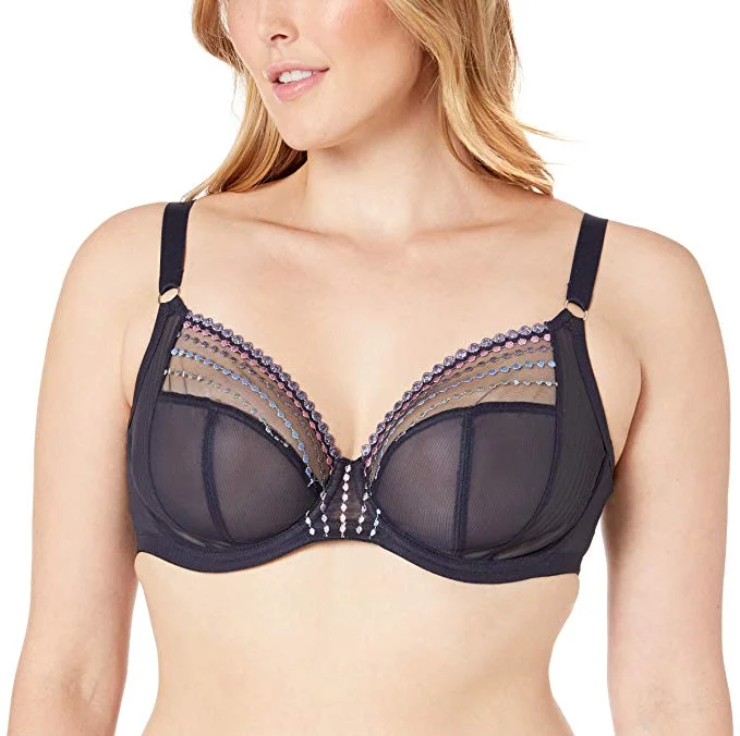 Women's bralette and panty sets in a sports - inspired styleElomi 8900, Matilda Unlined Plunge Underwire Bra (Fashion Only) Women's bralette and panty sets in a sports - inspired styleElomi 8900, Matilda Unlined Plunge Underwire Bra (Fashion Only)