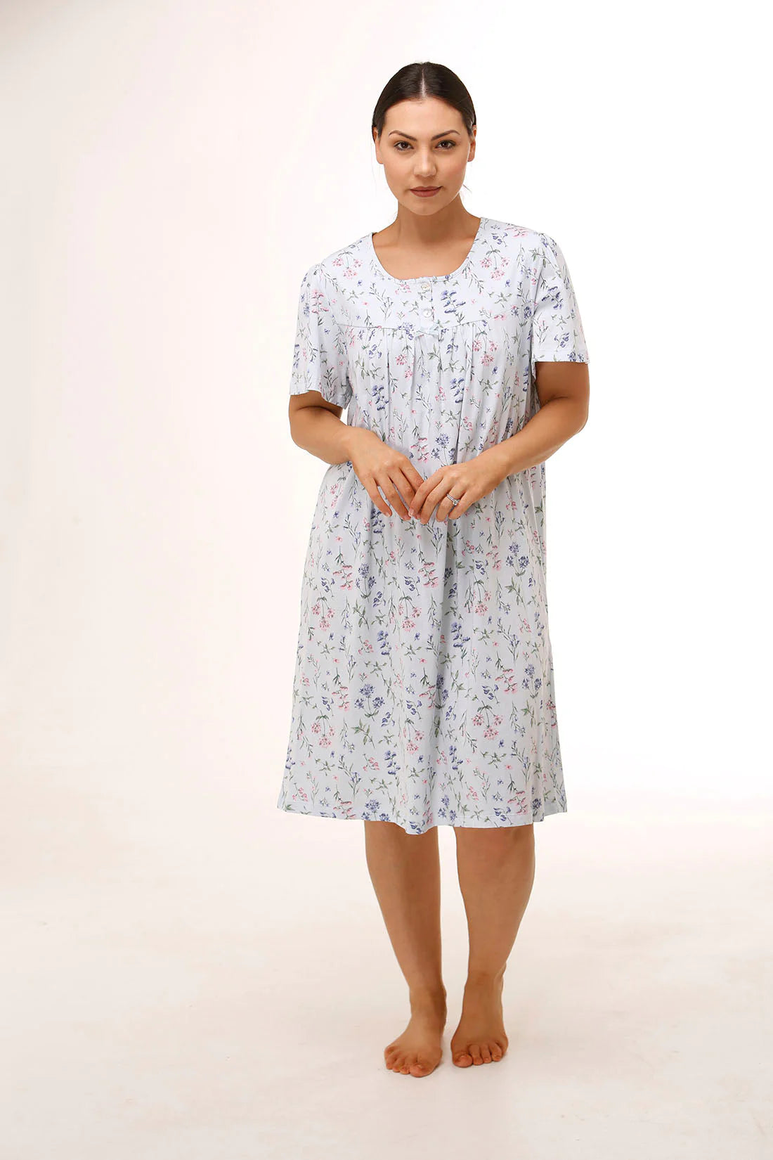 Women's modal lingerie with a soft and smooth feelShort Sleeve Meadow Nightie