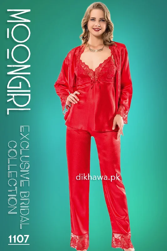 Mermaid - style sexy gowns for a glamorous effectMoongirl - Exclusive Bridal Wedding Nightdress & 3Pc Pajama Set 1107 - Turkish Brand Mermaid - style sexy gowns for a glamorous effectMoongirl - Exclusive Bridal Wedding Nightdress & 3Pc Pajama Set 1107 - Turkish Brand