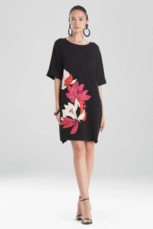 Sexy dresses with cut - outs on the sideLight Weight Ponte Embroidered T-Shirt Dress Sexy dresses with cut - outs on the sideLight Weight Ponte Embroidered T-Shirt Dress