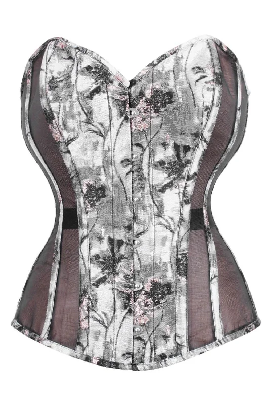 Hypoallergenic bustiers for sensitive skinHypoallergenic bustiers for sensitive skinFOS - Mesh with Brocade Steel Boned Corset (ELC-701) Hypoallergenic bustiers for sensitive skinHypoallergenic bustiers for sensitive skinFOS - Mesh with Brocade Steel Boned Corset (ELC-701)