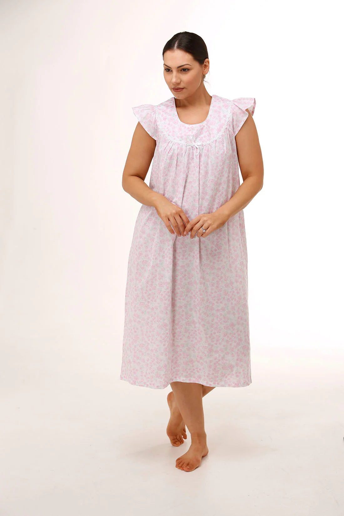 Women's velvet lingerie for a luxurious touchCap Sleeve Fleur Nightie