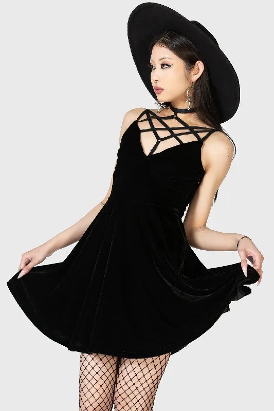 Sexy high - low dresses with a daring frontMagica Skater Dress [B] - Resurrect