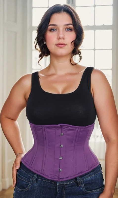 Animal - print bustiers for a wild and fierce styleAnimal - print bustiers for a wild and fierce styleUnderbust Plus Size Purple Taffeta Corset Animal - print bustiers for a wild and fierce styleAnimal - print bustiers for a wild and fierce styleUnderbust Plus Size Purple Taffeta Corset