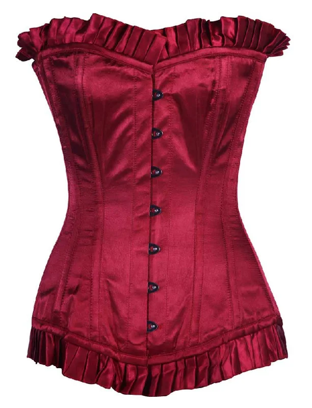 Steampunk - themed bustiers with brass accentsSteampunk - themed bustiers with brass accentsACA MAROON SATIN Steampunk - themed bustiers with brass accentsSteampunk - themed bustiers with brass accentsACA MAROON SATIN