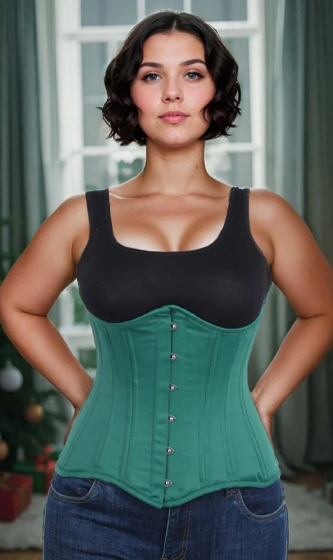 Satin corsets with a shiny and elegant finishSatin corsets with a shiny and elegant finishUnderbust Plus Size Green Taffeta Long Corset Satin corsets with a shiny and elegant finishSatin corsets with a shiny and elegant finishUnderbust Plus Size Green Taffeta Long Corset