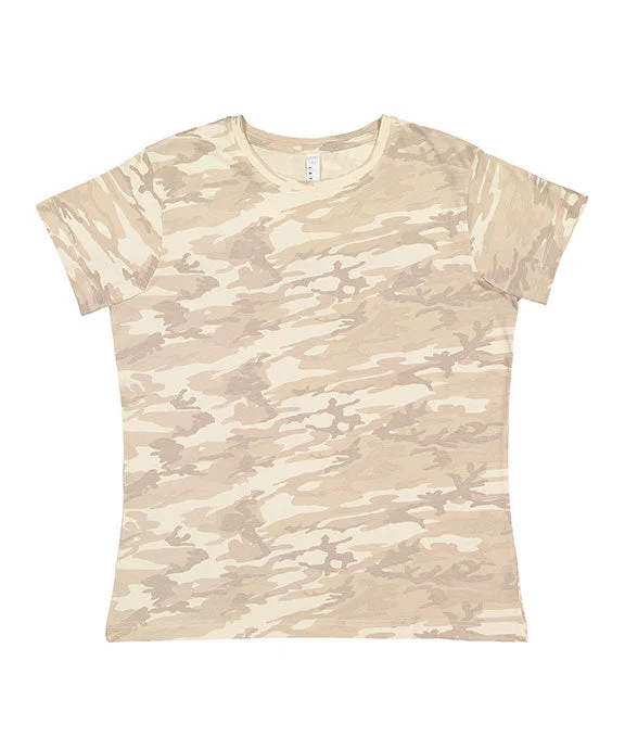 3516 - LAT Ladies Fine Jersey T-Shirt | Natural Camo