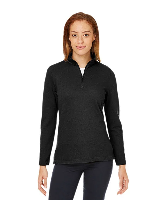 DG400W - Devon & Jones New Classics® Ladies Performance Quarter-Zip Top | Black