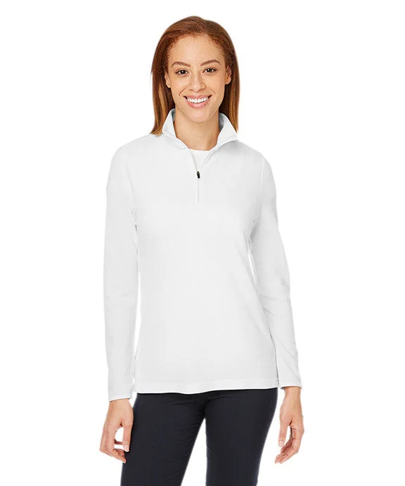 DG400W - Devon & Jones New Classics® Ladies Performance Quarter-Zip Top | White