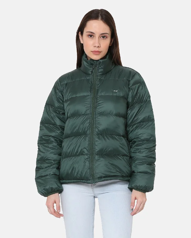 Polly Packable Jacket in Python Green