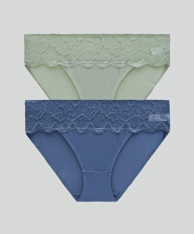 Bra with a lace - trim for an elegant and delicate touch​ 2 Piece Pack Cottage Romance Midi