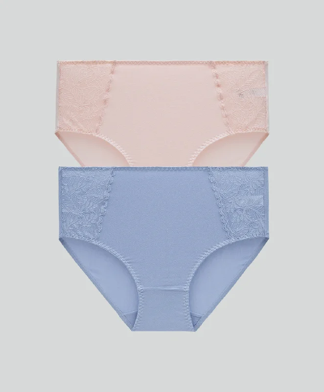Bra with a multi - way strap system for different outfits​ 2 Piece Pack Cottage Romance Midi