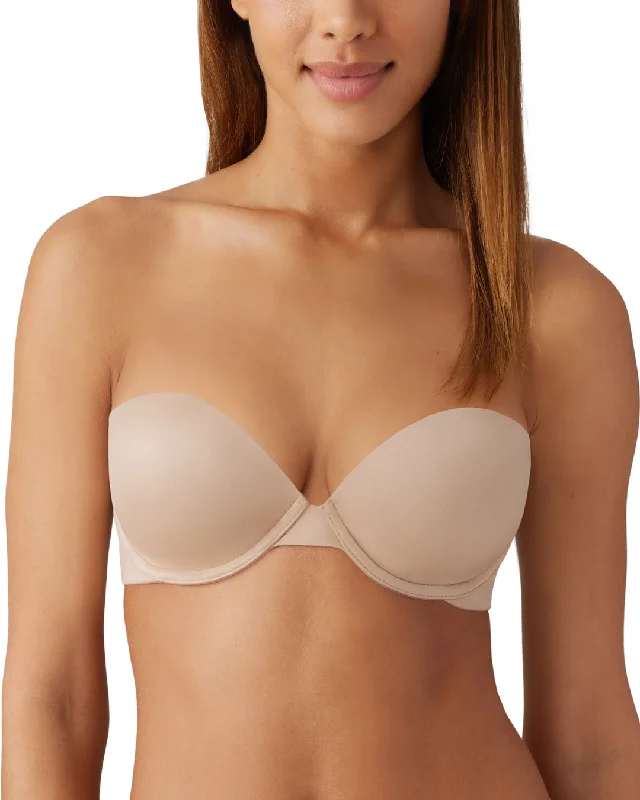Bra with a soft - touch lining for a luxurious experience​ B. Tempt'd by Wacoal Future Foundation Push Up Strapless Bra - 954381 - Au Natural