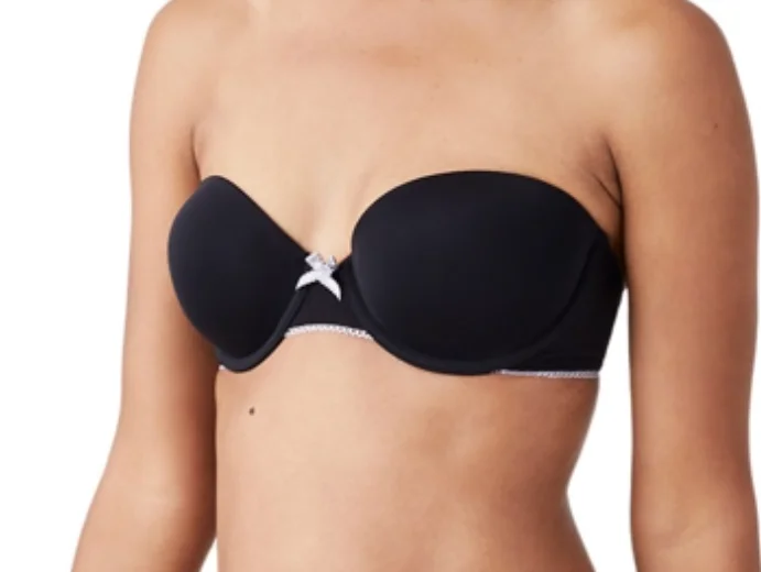 Bra with a plus - size back - closure for a secure fit​ B. TEMPT'D 954217 MODERN METHOD STRAPLESS BRA