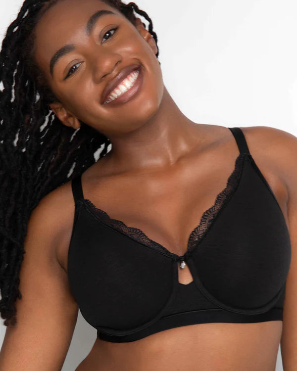 Cotton bras known for breathability and softness CURVY COUTURE 1291 COTTON LUXE UNLINED UNDERWIRE Cotton bras known for breathability and softness CURVY COUTURE 1291 COTTON LUXE UNLINED UNDERWIRE