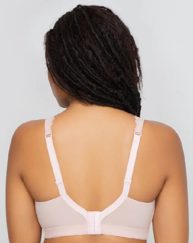 Bra with a plus - size underwire for enhanced support​ CURVY COUTURE 1320 LACE WIREFREE BRALETTE
