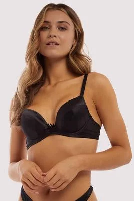 Bra with a non - padded cup for a natural feel DEJA DAY PPDD003 SOPHIA BLACK PLUNGE BRA Bra with a non - padded cup for a natural feel DEJA DAY PPDD003 SOPHIA BLACK PLUNGE BRA
