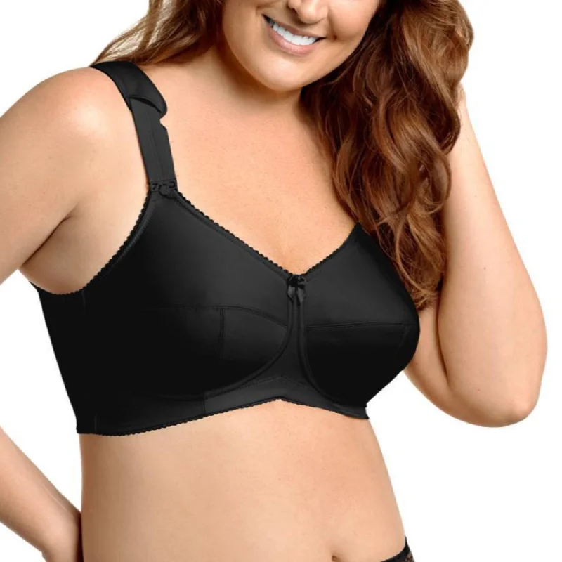 Seamless bras for a smooth and invisible look under clothes​ Full Coverage Wireless Soft Cup Bra 1505 - Black