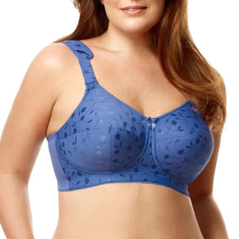 Bra with a plus - size bralette style for a trendy look Jacquard Soft Cup Bra 1305 - Cobalt Blue Bra with a plus - size bralette style for a trendy look Jacquard Soft Cup Bra 1305 - Cobalt Blue