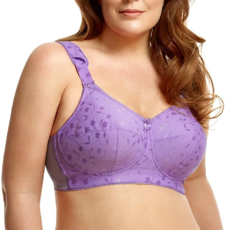Bra with a seamless cup for a smooth silhouette​ Jacquard Soft Cup Bra 1305 - Lilac