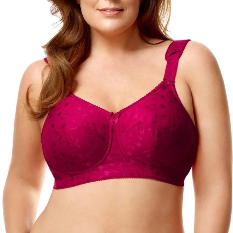 Bralettes for a trendy and comfortable alternative Jacquard Soft Cup Bra 1305 - Red Bralettes for a trendy and comfortable alternative Jacquard Soft Cup Bra 1305 - Red