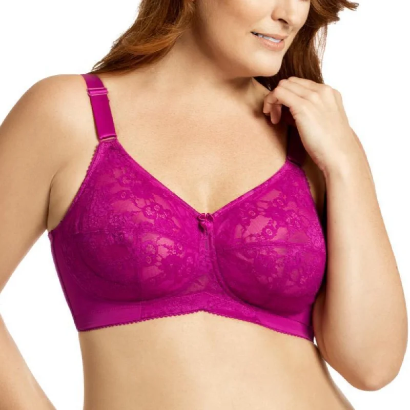 Bra with a plus - size bralette style for a trendy look Lace Soft Cup Bra 1303 - Fuchsia Bra with a plus - size bralette style for a trendy look Lace Soft Cup Bra 1303 - Fuchsia