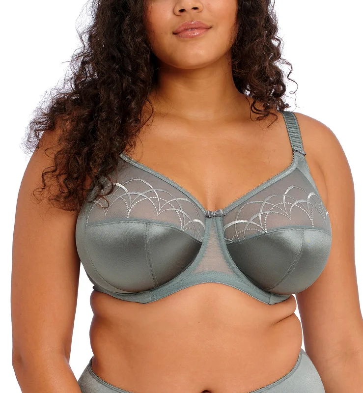 Maternity bras for expectant mothers' changing needs​ Elomi Cate Embroidered Full Cup Banded Underwire Bra (4030) - Willow