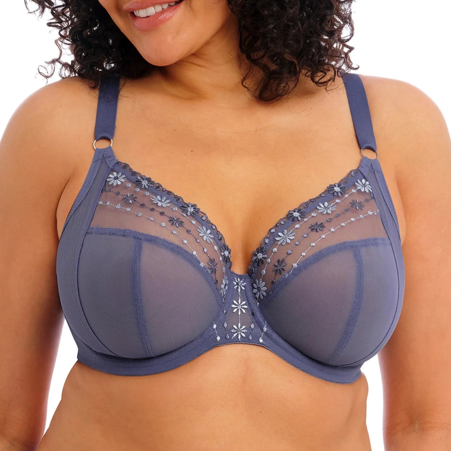 Sleep bras for a gentle and supportive fit during rest Matilda UW Plunge Bra EL8900 - Denim Daisy Sleep bras for a gentle and supportive fit during rest Matilda UW Plunge Bra EL8900 - Denim Daisy
