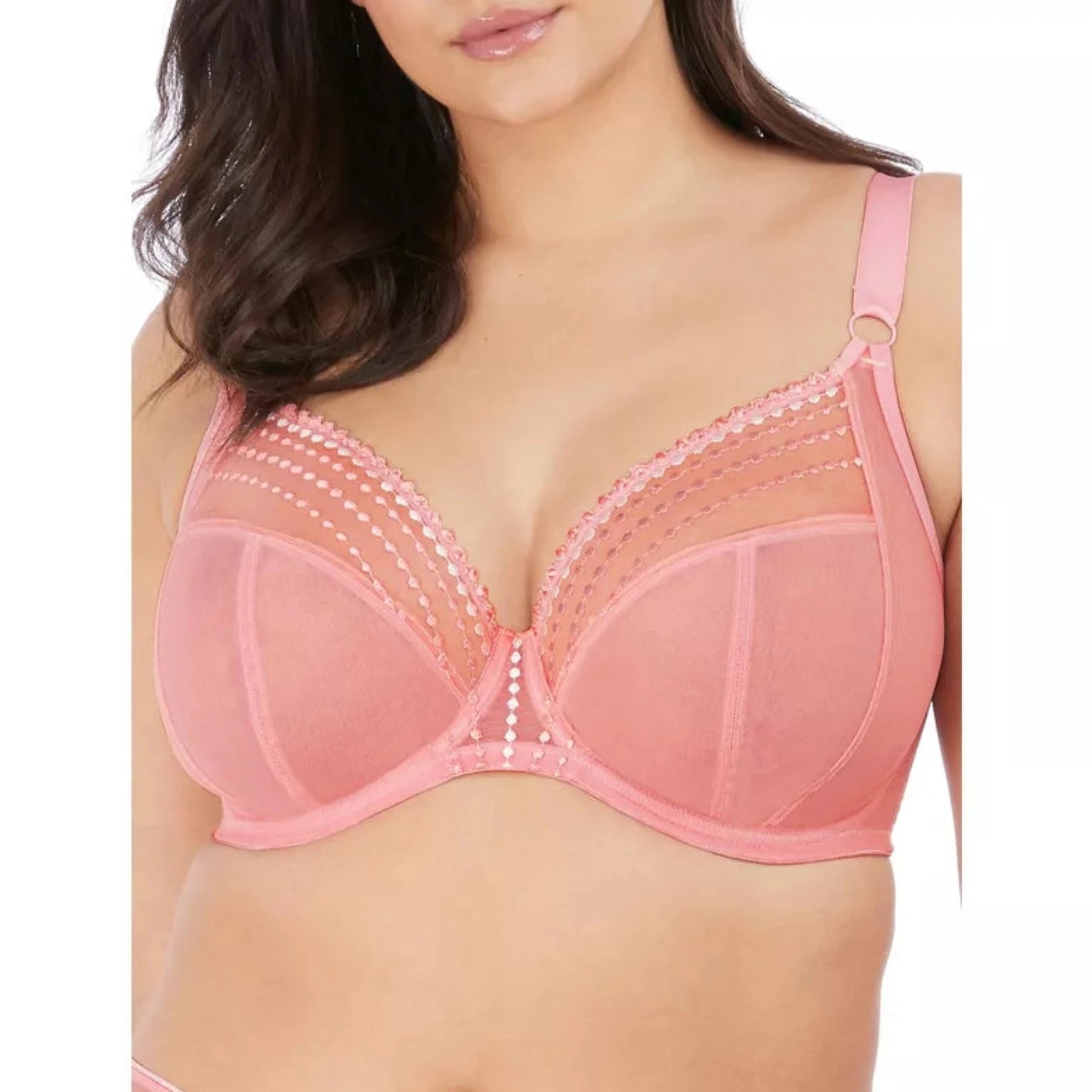 Front - closure bras for easy on and off​ Matilda UW Plunge Bra EL8900 - Rose