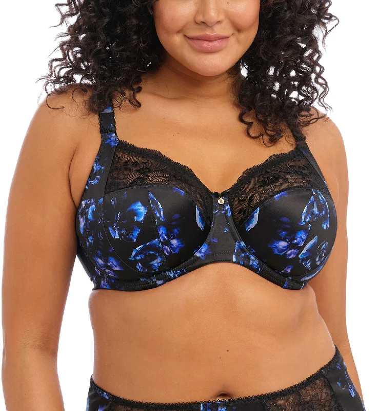 Bra with a plus - size adjustable strap for added comfort Elomi Morgan Stretch Lace Banded Underwire Bra (4110) - Twilight Bra with a plus - size adjustable strap for added comfort Elomi Morgan Stretch Lace Banded Underwire Bra (4110) - Twilight