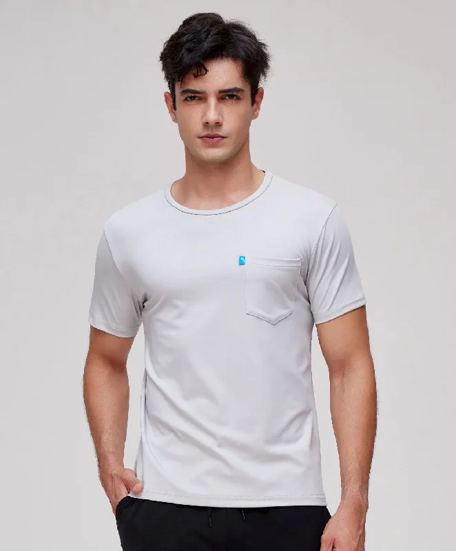 T - shirt bras with a seamless and smooth finish for wearing under T - shirts​ Energized Artletes Crew-Neck Tee with Pocket