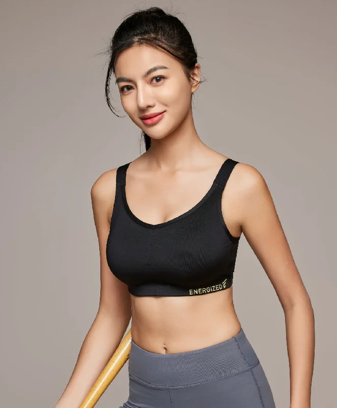 Bra with a plus - size wireless option for comfort​ Energized Bohemian Explorer Ritual U-Back Sports Bra with Back Hook