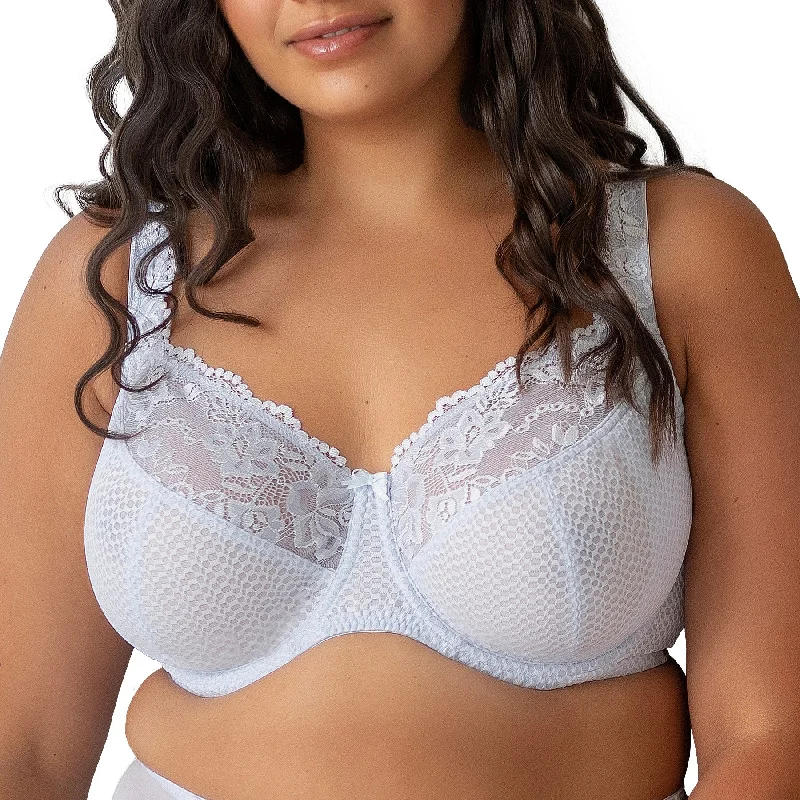 Bra with a plus - size padded strap for reduced shoulder strain Serena Lace Underwire Bra B2761 - Steel Blue Bra with a plus - size padded strap for reduced shoulder strain Serena Lace Underwire Bra B2761 - Steel Blue