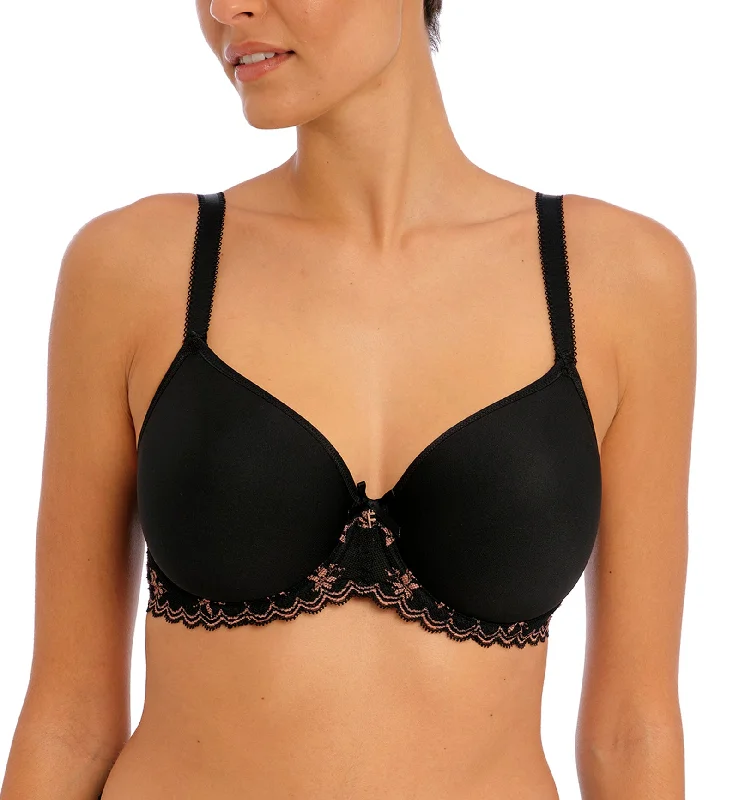 Sports bras for high - impact activities and workouts Freya Offbeat Decadence Spacer Molded Underwire Bra (402510) - Black Sports bras for high - impact activities and workouts Freya Offbeat Decadence Spacer Molded Underwire Bra (402510) - Black