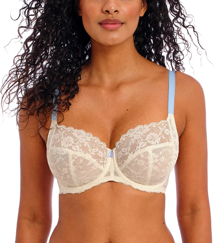 Bra with a soft - touch lining for a luxurious experience​ Freya Offbeat Side Support Underwire Bra (5451) - Something Blue