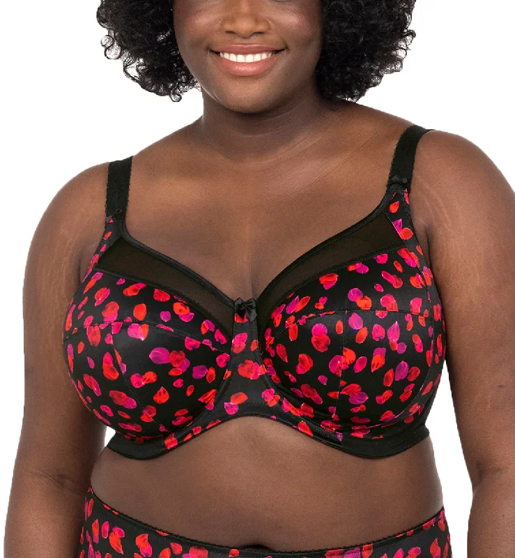 Bra with a quick - drying lining for convenience​ Goddess Kayla Support Underwire Bra (6162) - Dark Romance
