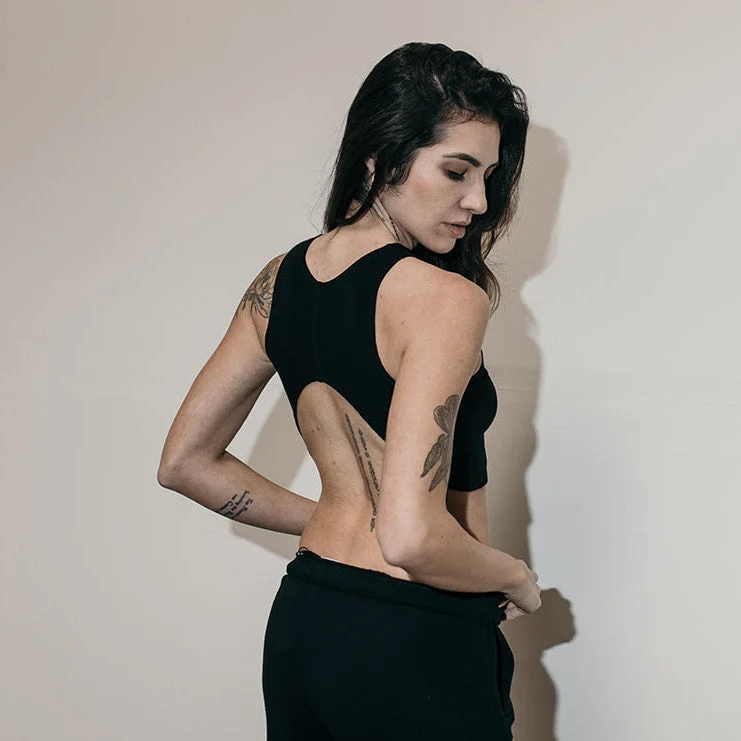 Bra with a push - up memory foam cup for enhanced cleavage​ Curve Crop
